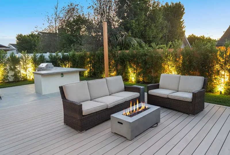 Luxury Fire Pit with Outdoor Lighting Mission Viejo